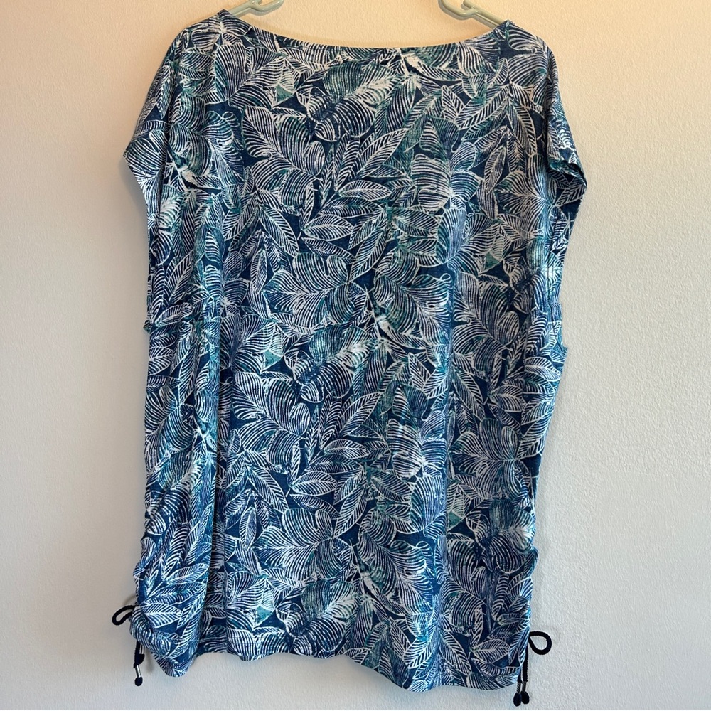 NWT Chaps Leaf Print Top Size 2X - Picture 2 of 8